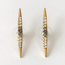 将图片加载到图库查看器，Gold Crystal Stud Earrings - Heiter Jewellery
