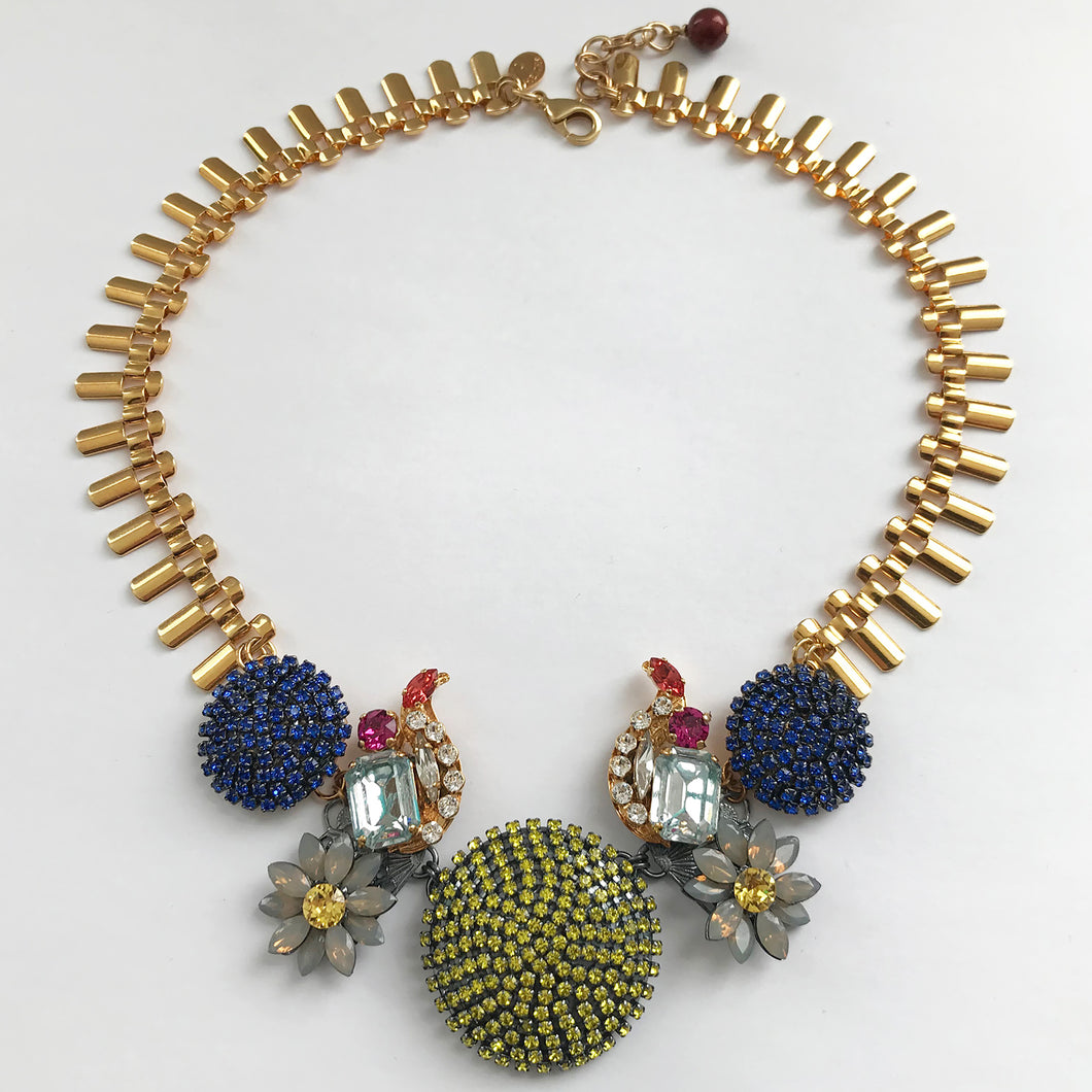 Juno Topaz and Sapphire Necklace - Heiter Jewellery