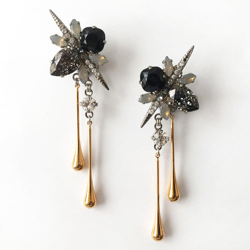 Virginia Gold Drop Earrings - Heiter Jewellery
