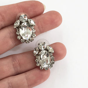 Mina Crystal Stud Earrings - Heiter Jewellery