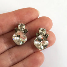 将图片加载到图库查看器，Large Crystal Stud Earrings - Heiter Jewellery
