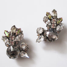 将图片加载到图库查看器，Black Diamond Crystal Earrings - Heiter Jewellery
