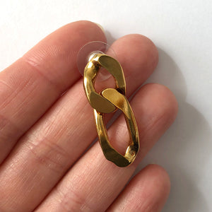 Gold vermeil Chain Earrings - Heiter Jewellery