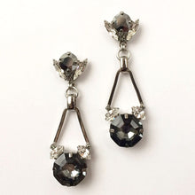 Load image into Gallery viewer, Silver Night Chrysler Earrings - Heiter Jewellery
