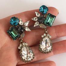 将图片加载到图库查看器，Orlando Crystal drop Earrings - Heiter Jewellery
