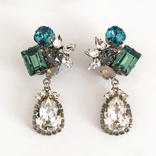 将图片加载到图库查看器，Orlando Crystal drop Earrings - Heiter Jewellery

