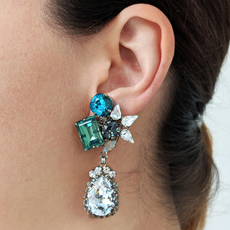 Orlando Crystal drop Earrings - Heiter Jewellery