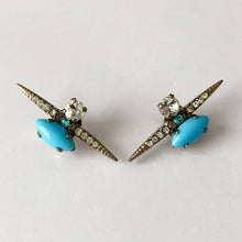Load image into Gallery viewer, Turquoise Spike Earrings - Heiter Jewellery
