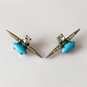 Turquoise Spike Earrings - Heiter Jewellery